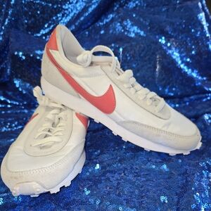 Nike White and Pink Athletic Shoes